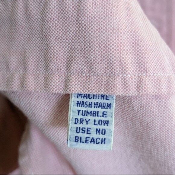 Ralph Lauren Blue Label Pink Button Down Long Sleeve Brown Pony Logo Shirt - Picture 6 of 6